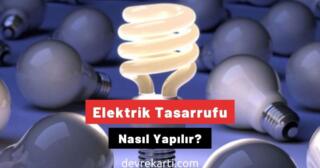 elektrik tasarrufu